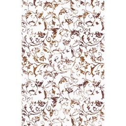 QAMAR A6250 (Rectangular, 200X275, ECRU SHRINK_MRRON CHOCO)