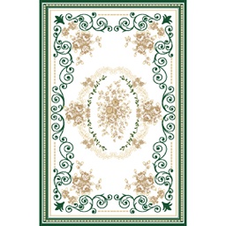 VALENCIA 92763 (Rectangulaire, 250X400, VERT EMERAUDE_CREME)