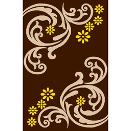 أزهر 9073X (مستطيل, 240X400, لون القهوة البني)