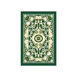 VALENCIA 51133 (Rectangular, 75X120, VERT EMERAUDE_CREME)