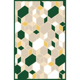 VALENCIA A5530 (Rectangular, 200X150, VERT EMERAUDE_CREME)