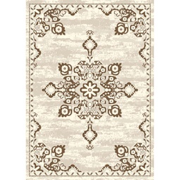 RIZE A2870 (Rectangular, 60X100, ECRU SHRINK - MARRON CAFÈ)
