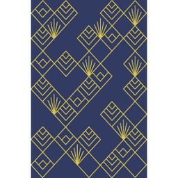 YASMINE LUREX A4730 (Rectangulaire, 160X230, BLEU NUIT)