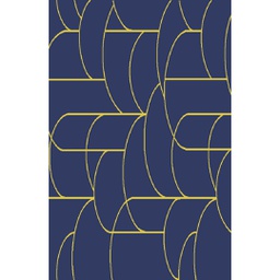 YASMINE LUREX A4820 (Rectangulaire, 200X150, BLEU NUIT)