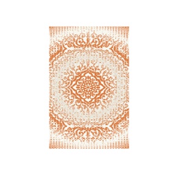 MERSIN 94870 (Rectangular, 50X80, ECRU SHRINK - BRIQUE)