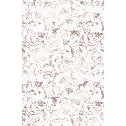 QAMAR A6250 (Rectangular, 200X275, BLANC CASSE SHRINK_MARRON BRONZE)