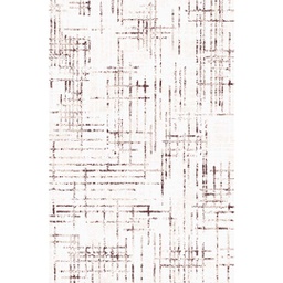 QAMAR A6640 (Rectangulaire, 200X275, ECRU SHRINK_MRRON CHOCO)