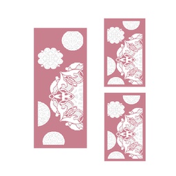 CIRTA A2170 (Rectangulaire, ( T 60X150 + 2T 60X110 ), BOIS DE ROSE)