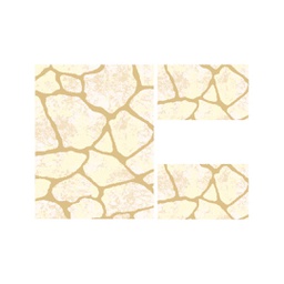 OZEL 97590 (Rectangular, ( T 100X125 + 2T 100X55 ), ECRU SHRINK_MARRON MIEL)