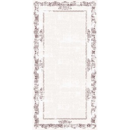 QAMAR A6200 (Rectangulaire, 200X400, BLANC CASSE SHRINK_MARRON CHOCO)