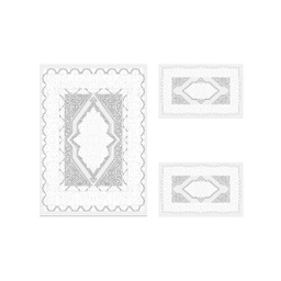 MERSIN 94805 (Rectangulaire, ( T 100X130 + 2T 60X100 ), BLANC CASSE)