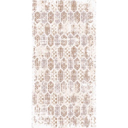 QAMAR A6230 (Rectangular, 200X400, BLANC CASSE SHRINK_MARRON BRONZE)