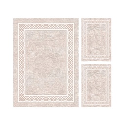 MADRID 98940 (Rectangular, ( T 160X220 + 2T 60X110 ), BLANC CASSE SHRINK_IVOIR)