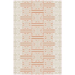 KENZ A8320 (Rectangular, 165X230, ECRU SHRINK - BRIQUE)