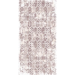 QAMAR A6232 (Rectangulaire, 200X400, BLANC CASSE SHRINK_MARRON CHOCO)