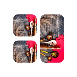 سمارت 2590A (مستطيل, ( T 60X105 + 2T 60X40 ), متعدد الألوان, مطبوعة)