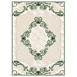 MELODIE 86611 (Rectangular, 190X275, BLANC CASSE_IVOIRE)
