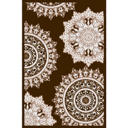 CIRTA A2162 (Rectangular, 180X270, MARRON BORDEAUX)