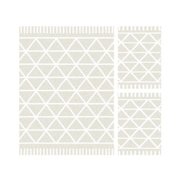 شيب A8120 (مستطيل, ( T 160X220 + 2T 60X110 ), عاجي فاتح)