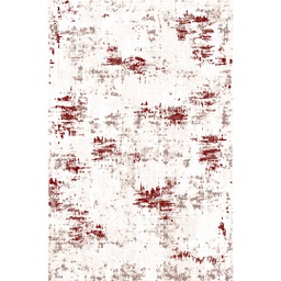 QAMAR A6620 (Rectangulaire, 200X275, ECRU SHRINK / BORDEAUX)