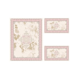 OZEL 9753A (Rectangulaire, ( T 100X125 + 2T 100X55 ), ECRU SHRINK_BOIS DE ROSE)