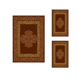 PLAZA 96767 (Rectangulaire, ( T 150X220 + 2T 75X120 ), MARRON TERRE)