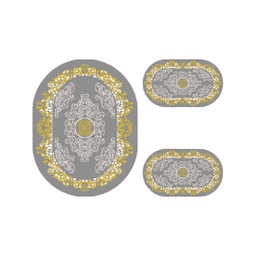 PLAZA 92352 (Ovale, ( O 100X130 + 2O 60X100 ), GRIS FONCE)