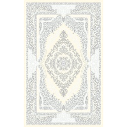 MANISA 70390 (Rectangular, 250X400, ECRU SHRINK  - GRIS FONCÈ)