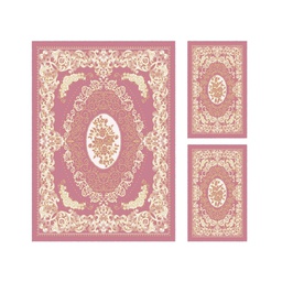 ISHRAK 8559C (Rectangulaire, ( T 140X220 + 2T 60X110 ), BOIS DE ROSE)