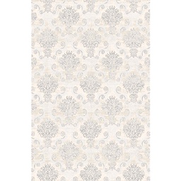 MANISA A036R (Rectangular, 200X280, ECRU SHRINK  - GRIS FONCÈ)