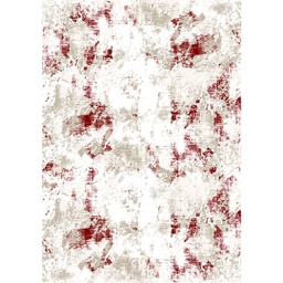 QAMAR A9470 (Rectangular, 200X275, ECRU SHRINK / BORDEAUX)