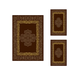 PLAZA 9676I (Rectangulaire, ( T 150X220 + 2T 75X120 ), MARRON CAFE)