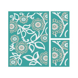 CIRTA 92570 (Rectangulaire, ( T 150X220 + 2T 60X110 ), BLEU TURQUOISE)