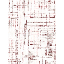 QAMAR A6640 (Rectangular, 200X150, ECRU SHRINK / BORDEAUX)