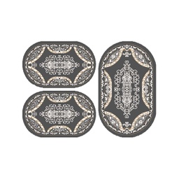 بلازا 92372 (بيضوي, ( O 80X130 + 2O 65X100 ), رمادي قاتم)
