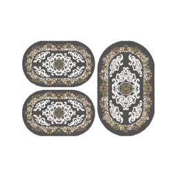 PLAZA 92352 (Oval, ( O 80X130 + 2O 65X100 ), GRIS FONCE)