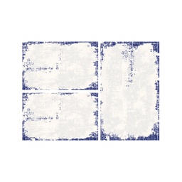 ANKARA A116H (Rectangular, ( T 80X130 + 2T 65X100 ), BLEU NUIT)