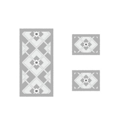 TOUAREG 93256 (Rectangulaire, ( T 60X120 + 2T 60X45 ), GRIS CLAIRE)