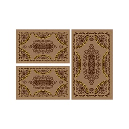 PLAZA 9237D (Rectangulaire, ( T 80X130 + 2T 65X100 ), MARRON BRONZE)