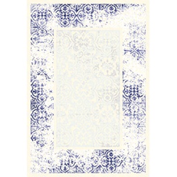 MANISA A436C (Rectangulaire, 200X280, SHRINK ECRU_BLEU VIOLACE)