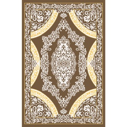 بلازا 92376 (مستطيل, 160X220, لون القهوة البني)