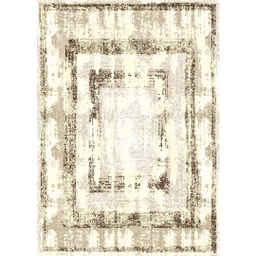 MUGLA B4580 (Rectangulaire, 200X280, ECRU SHRINK - MARRON CAFÈ)