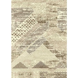 MUGLA B4600 (Rectangular, 200X280, ECRU SHRINK - MARRON CAFÈ)