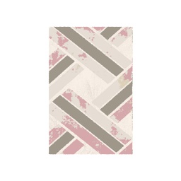 OZEL 9672A (Rectangular, 60X110, ECRU SHRINK_BOIS DE ROSE)