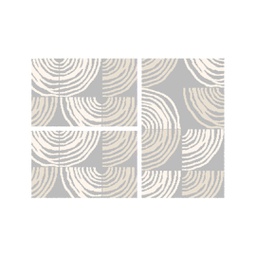 SUMMER B2430 (Rectangular, ( T 80X130 + 2T 65X100 ), GRIS CLAIRE)