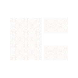 SAKURA 79121 (Rectangulaire, ( T 100X130 + 2T 60X100 ), BLANC CASSE)