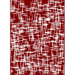 MELODIE 97906 (Rectangulaire, 190X275, BORDEAUX_CREME)