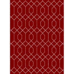 MELODIE 97956 (Rectangular, 190X275, BORDEAUX_CREME)