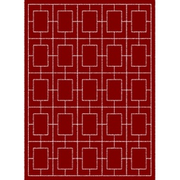 MELODIE 97966 (Rectangular, 190X275, BORDEAUX_CREME)