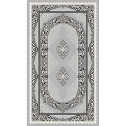 MELODIE 8905C (Rectangulaire, 190X350, GRIS CLAIRE_GRIS CLAIRE)